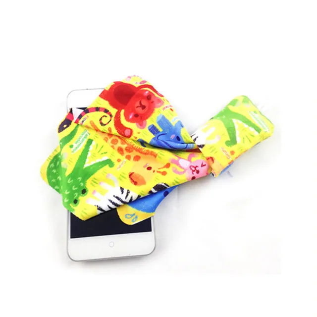 Factory Custom Printed Microfiber Key Chain Cleaning Cloth For Lens Glasses Sunglasses Phone Screen