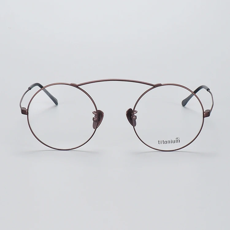 italy design fashion titanium optical eyeglass business round frames china factory wholesale myopia prescription eyewear
