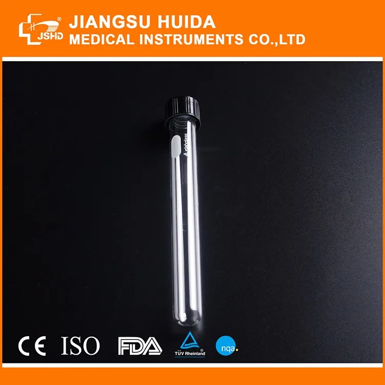 Использования в лаборатории Боросиликатного стекла 3.3 конические пробирки с окончания