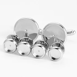 Wholesale round stud and cufflinks blank diy for tuxedo