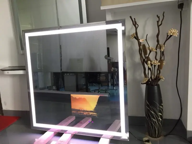 Hot Sale Modern Bathroom LED Backlit  Mirror With Magnifier