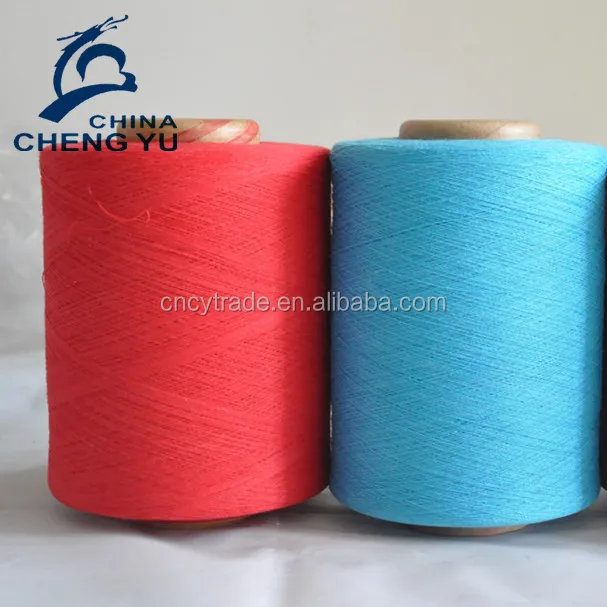 High Quality Wenzhou Low Twist Yarn Recycled Cotton Blended Open End Carded Knitting Yarn For Socks