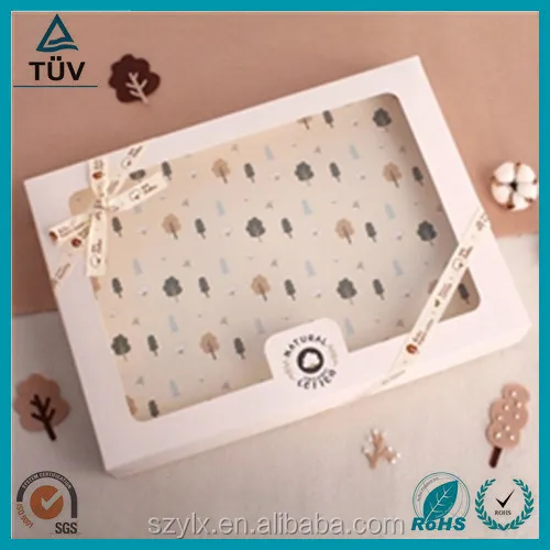 Custom design clear PVC window box packaging