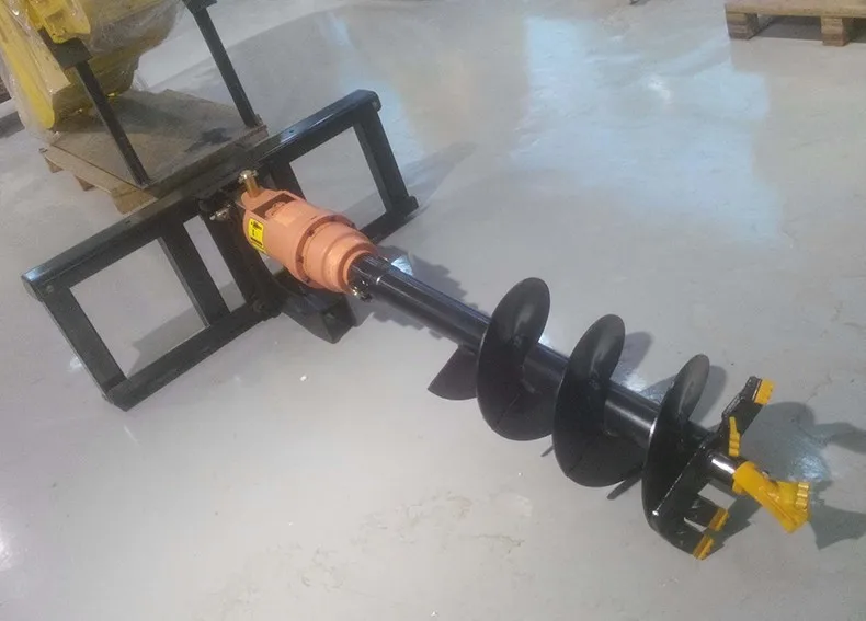 alibaba China skid steer loader attachment hydraulic earth rock auger drill