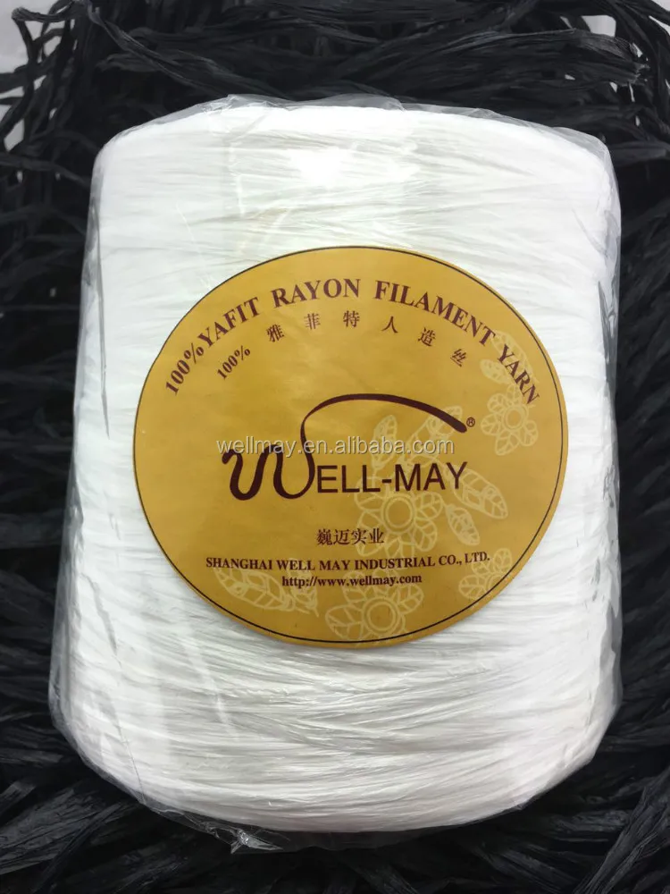
Flat filament yarn / Rayon Raffia 4000D Semi-dull raw material cones 