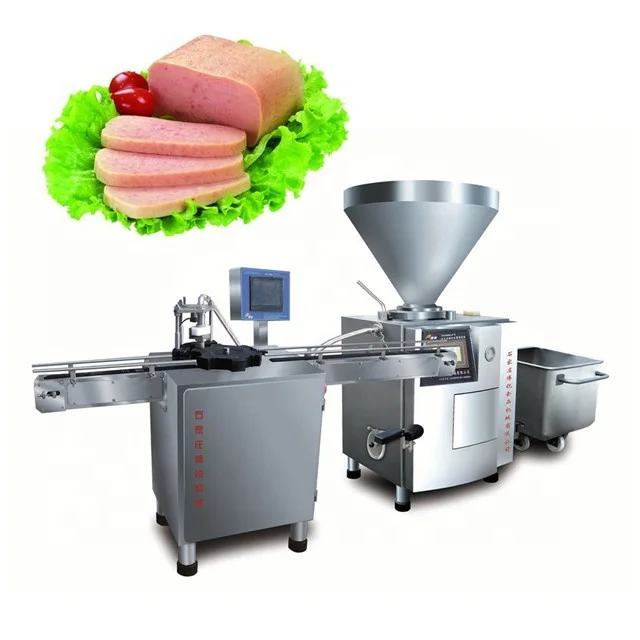 ZG6000 Vacuum vane quantified filler And GTFF Luncheon meat can portioning-type filler