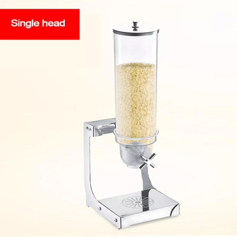 
Different Types Stainless Steel Dry Food Candy Nut Cereal Dispenser Triple Bulk acrylic cereal dispenser 