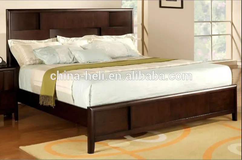 Тикового дерева двуспальная кровать для дома