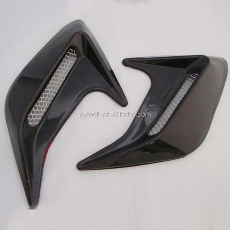 Drop shipping 3D Car Sticker Outlet Side Vents Body Sticker Auto Air Vent Fender Emblem Flow Grille Decoration Sticker