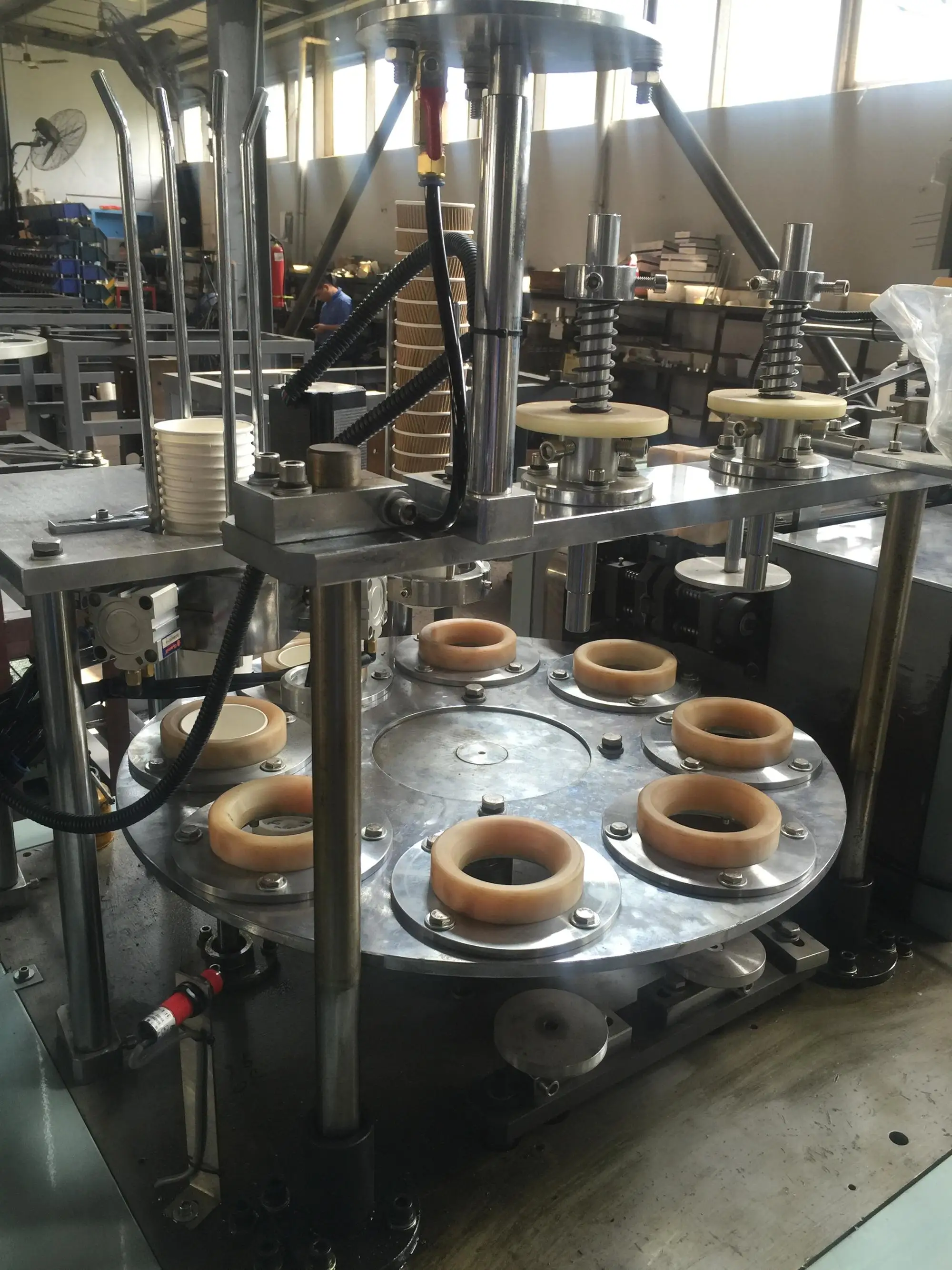 SINI-JBZ-BG Automatic Coffee Cup Sleeve Forming Machine, double wall paper cup sleeve making machine