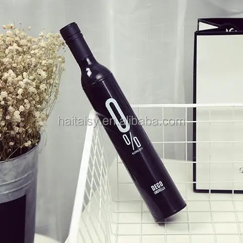 Promotion Wine Bottle Shape Umbrella from chinaCompact Fashion Wine Bottle Folding Parasol Sun/Rain Protection Umbrella
