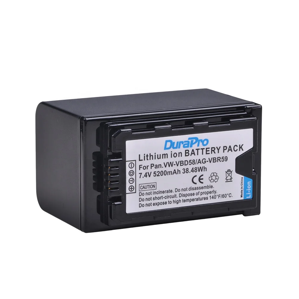 VW-VBD58 VW VBD58 VWVBD58 AG-VBR59 Camera Battery for Panasonic AJ-HPX260MC HPX265MC PX270 PX280MC PX285MC PX298 AG-FC100
