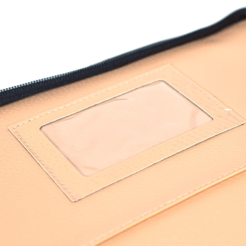 Папка для документов на молнии кожаная