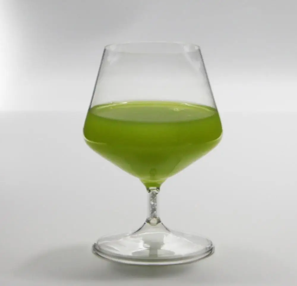 370ml Handmade Brandy Cognac Wine Goblet Glassware with colored stem