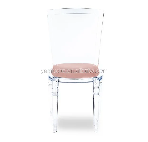 Clear Armless Juliette Lucite Chair