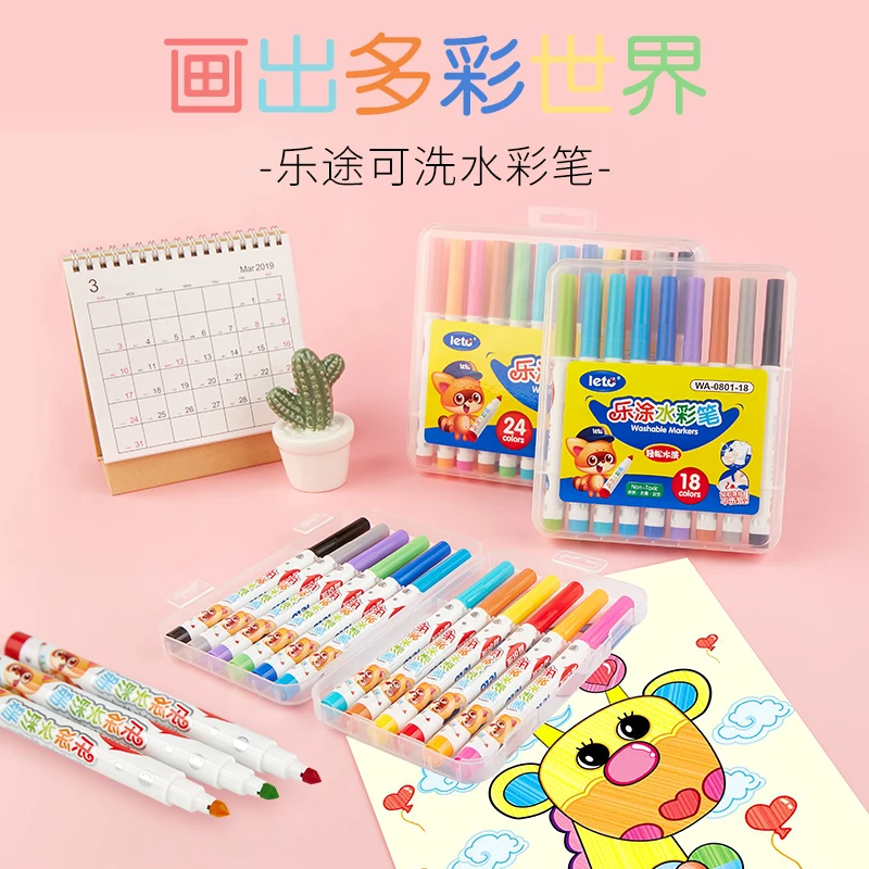 Моющиеся маркеры WA-0801-24 конической формы/спекания 24 шт