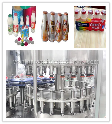 Plastic bottle 180ml 200ml HDPE bottle aluminum foil sealing machine for fruit juice