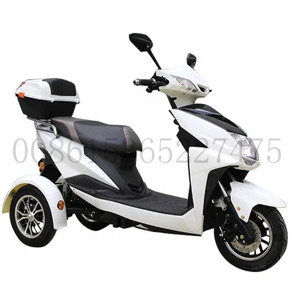 
China factory adult 3 wheel all terrain motorcycle electric scooter motorized rickshaw disability with padals for adults/elderly 