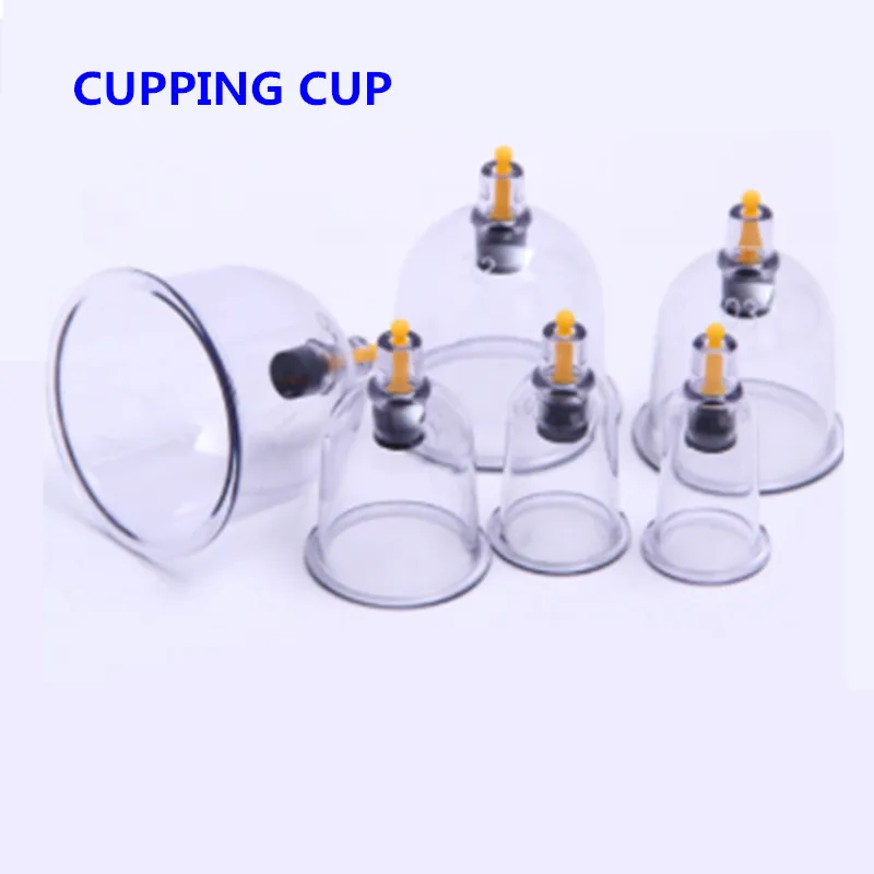Chinese cupping therapy sterile set vacuum plastic cupping cup