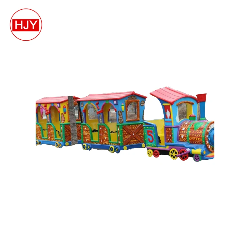 Fantastic!Playground kids train park rides children track train
