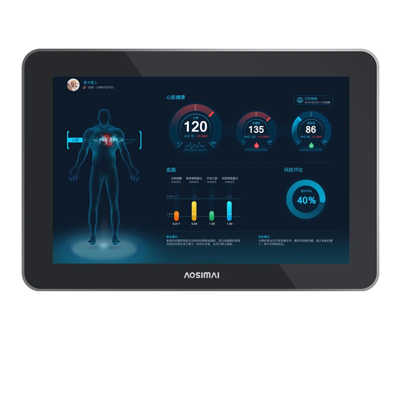 Embedded Industrial Touch Screen Panel PC 10.1 inch RJ45 All-In-One Android Panel PC