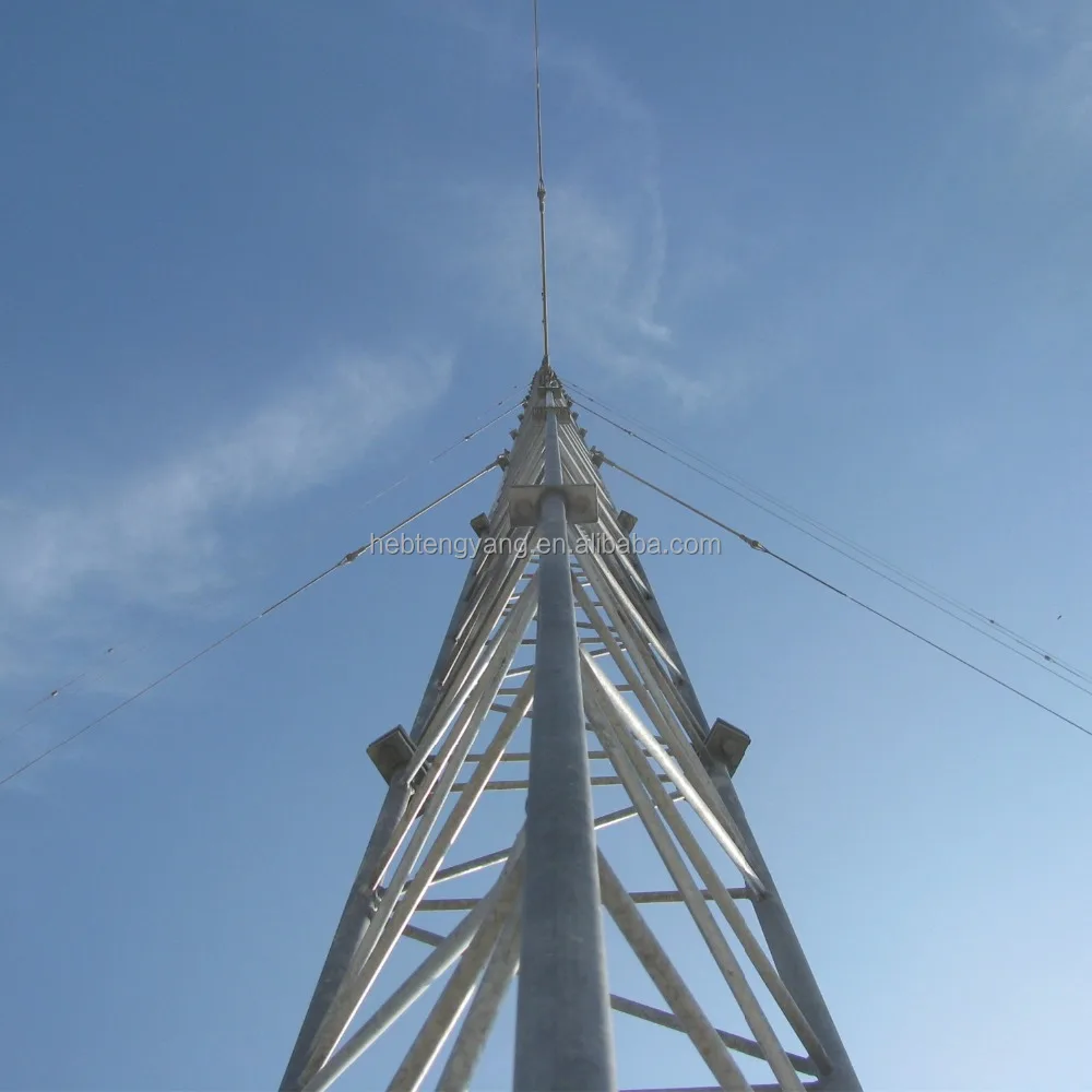 Оцинкованная стальная коммуникационная анеметрическая мачтовая башня