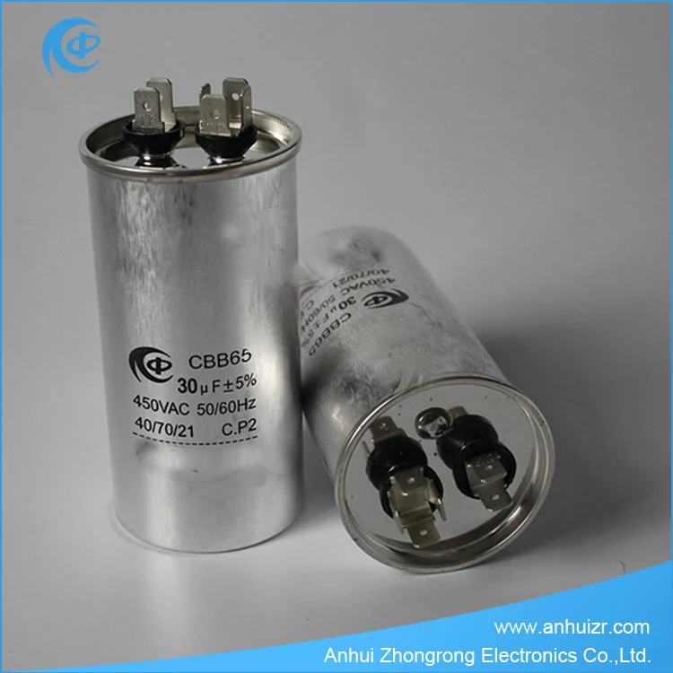 С Металлизированная Пленка AC CBB65A Конденсатор для Использования Кондиционирования Воздуха