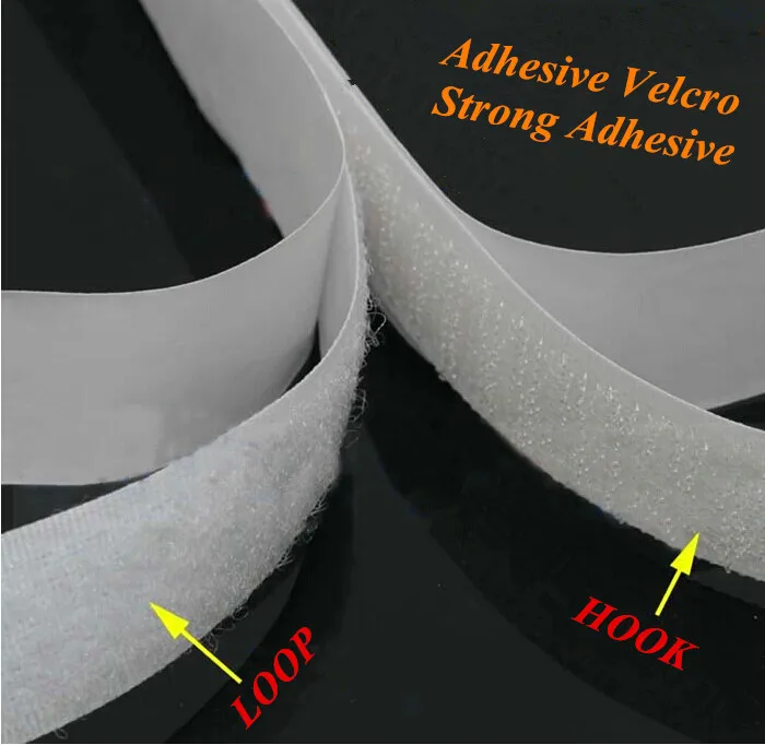 High Sticky 20mm Best Price Various Color Nylon Back Glue Self Adhesive Hook Loop Fastener Tape Velcroes