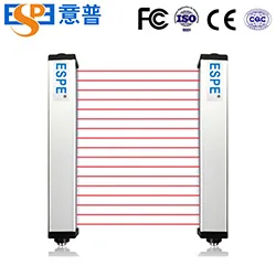 15mm Resolution thin 24V PNP NPN Output Safety Light Barrier Optical Safety Light Curtain Sensor