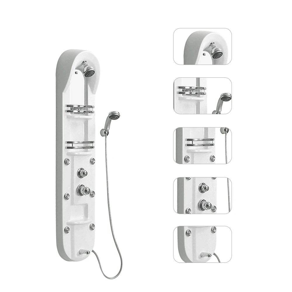 Vaguel acrylic bathroom shower wall panel tower system for hotel