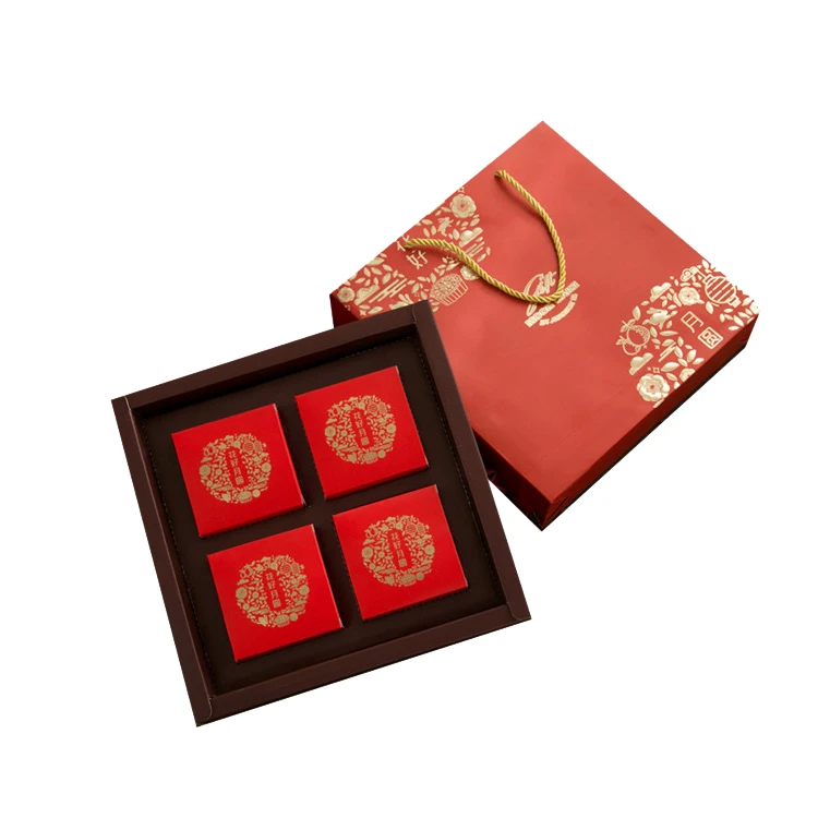 Cheap Cardboard Gift Packaging Moon Cake Paper Box Food Book Shape Box Rigid Boxes Handmade Bag Paperboard Offset YL Packaging