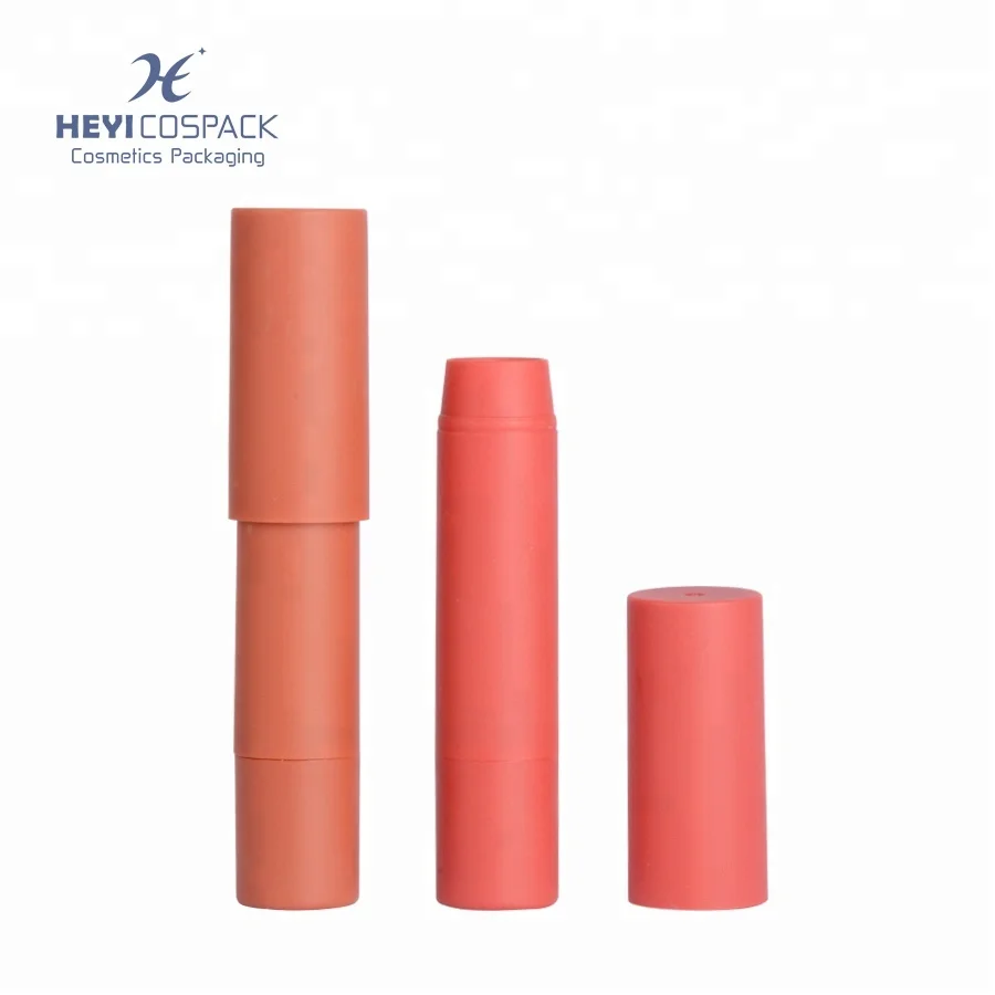 Wholesale makeup creative lipstick tube small lip crayon packaging packing orange lip stick tube