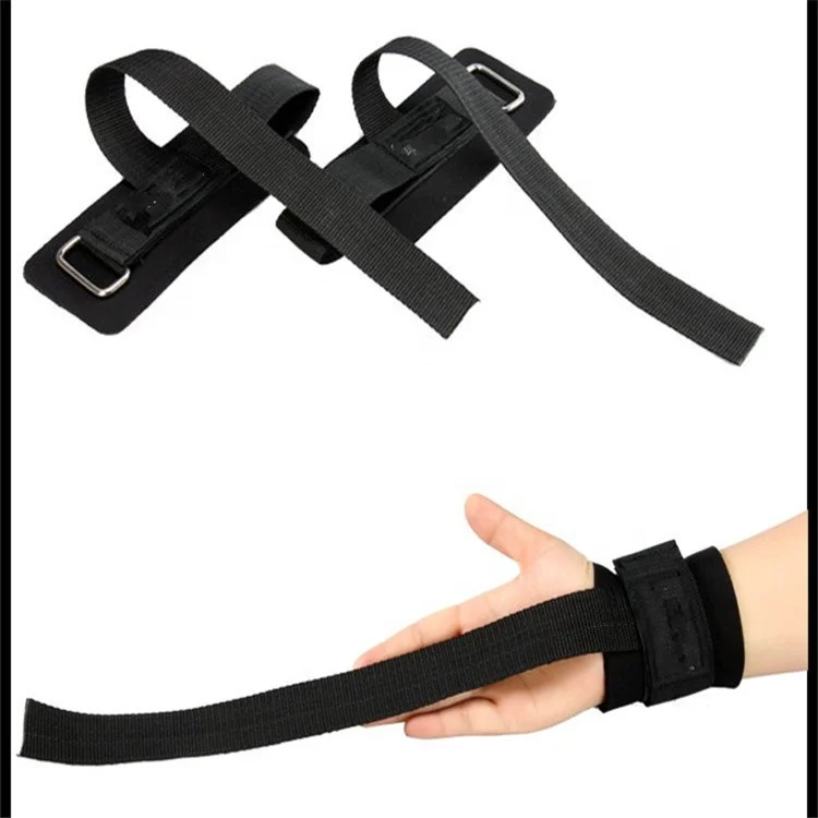 High Quality Pure Color Adjustment Loop Weight Lifting Straps for Strength Training