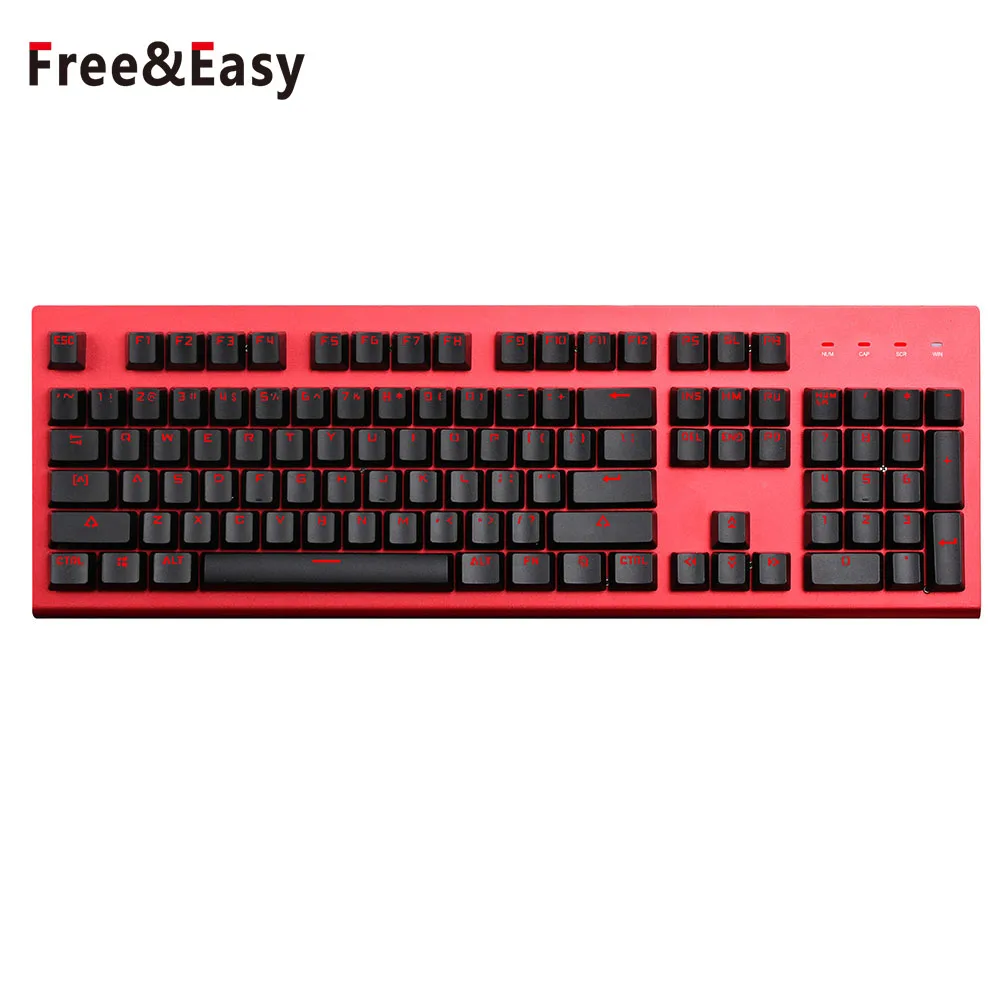 OEM Cheapest Cost Red Rgb Mechanical Keyboard Teclado Gamer With Cherry Mx Switch