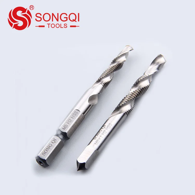 
HSS Screw Combination Drill Tap with Drill Bit and Thread Flute 