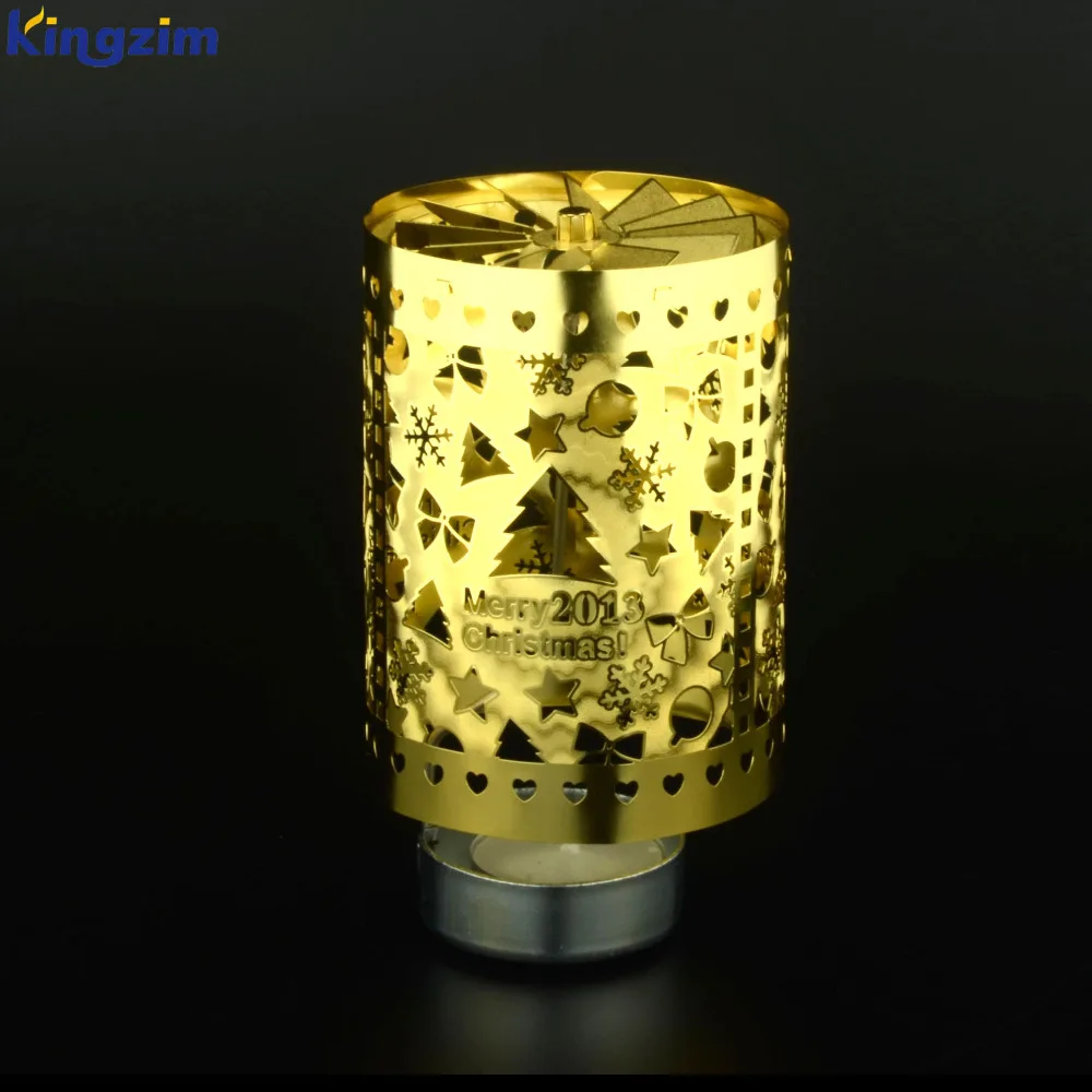 Золотой металлический светильник в виде свечи из фильма showman по индивидуальному заказу