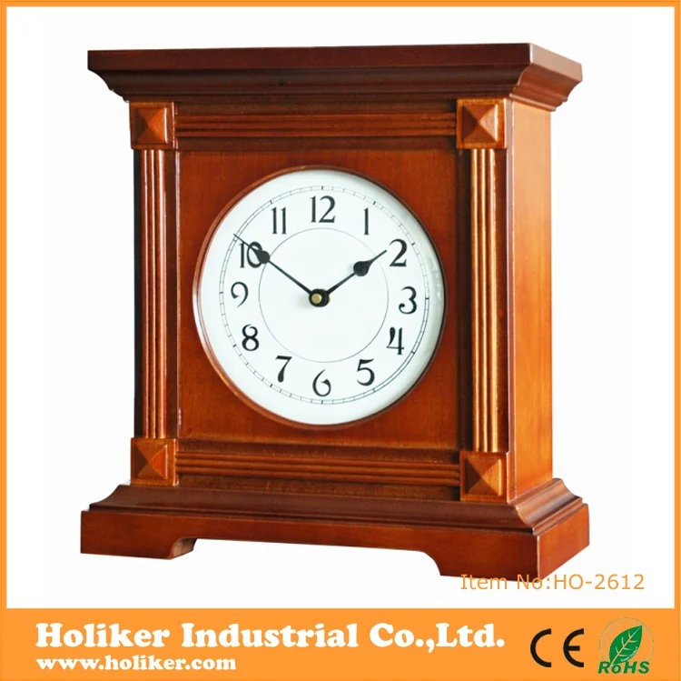 Creative High Quality New Arrival Mechanical Electronic Table Wooden Desk Clock
