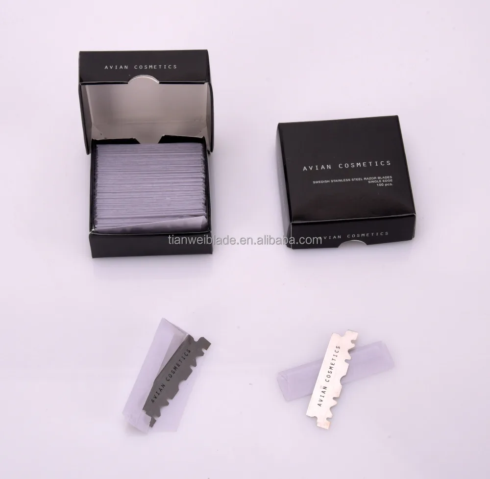 hanging card double edge blade matel safety shaving razor with a blade