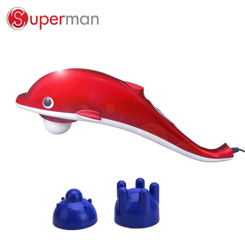 Electrical handle dolphin massager Household Multifunctional Vibration thrive handy body massager