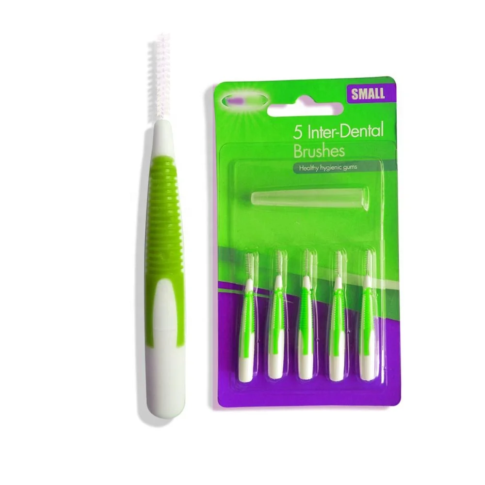 Ce Approved Stainless Steel Wire  Disposable Plastic Handle Interdental Brush
