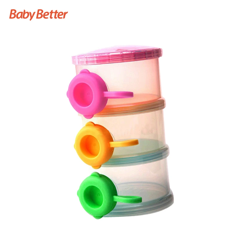 
BPA Free Plastic Baby Food Milk Storage Baby Feeding Case 3 Layers Milk Boxes Container 
