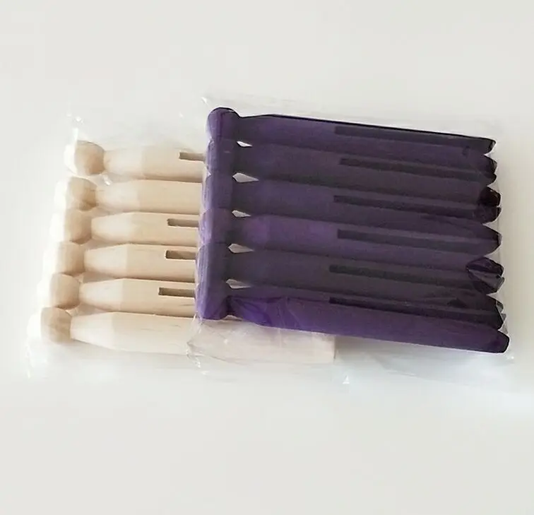 Beautiful wooden clips , wooden bag clips , wooden pegs