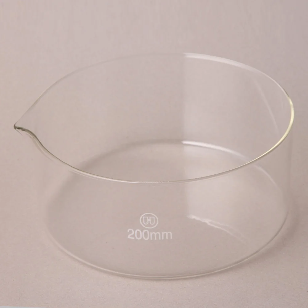 
HUAOU Lab chemical Laboratory 80mm Flat bottom Borosilicate Glass Crystallizing Dish 