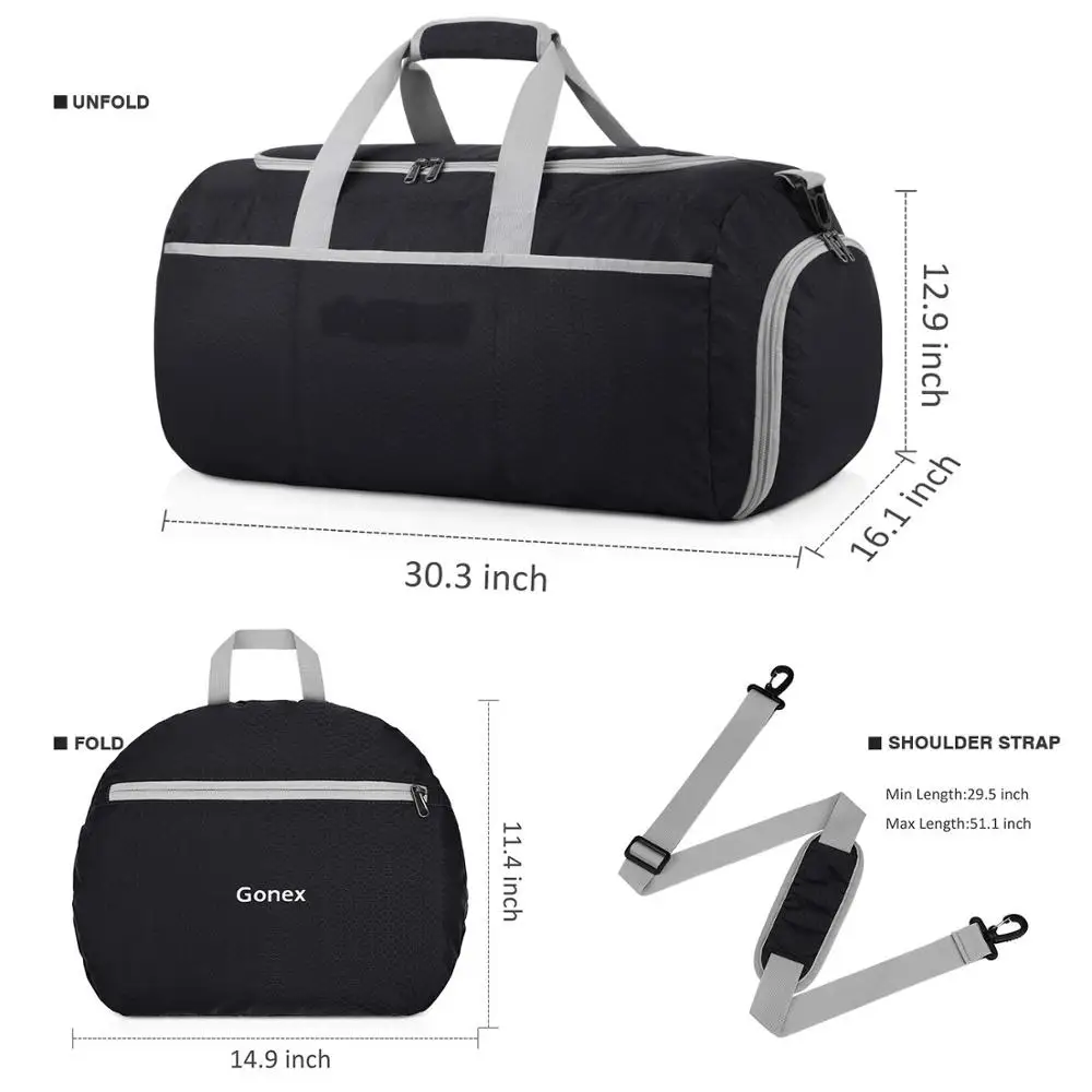 
Custom wholesale Fashion All-purpose Casual ladies&Men outdoor Lightweight Luggage Duffel Sports Gym Bag 