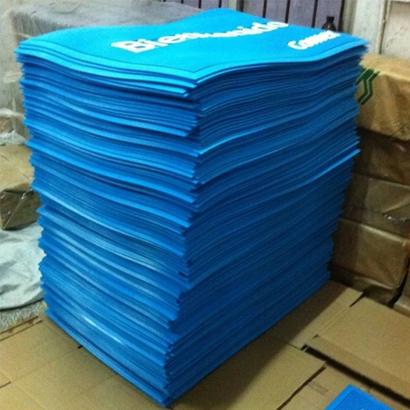 3d Pattern Advertising customized Eco-friendly Soft Durable PVC Rubber Door Mat Display Door Mat with loge