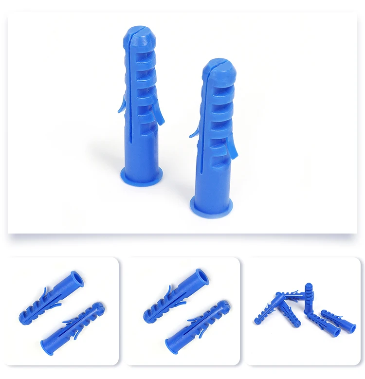 Customized  Pe Wall Plug Anchor/ Plastic Anchor With Screw/Hollow Wall Anchor Plastic Screw Plugs