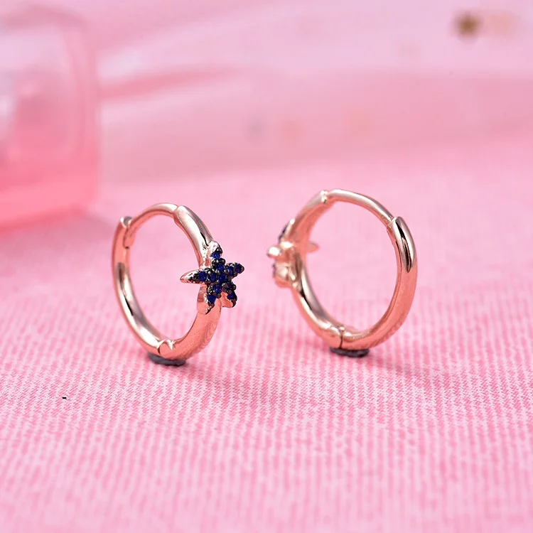 POLIVA Fashionable 925 Sterling Silver CZ Stone Earrings Star Lovisa Fancy Earrings