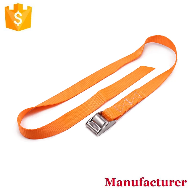 25mm heavy duty stainless steel cam buckle polyester cargo lashing tie down strap buckle