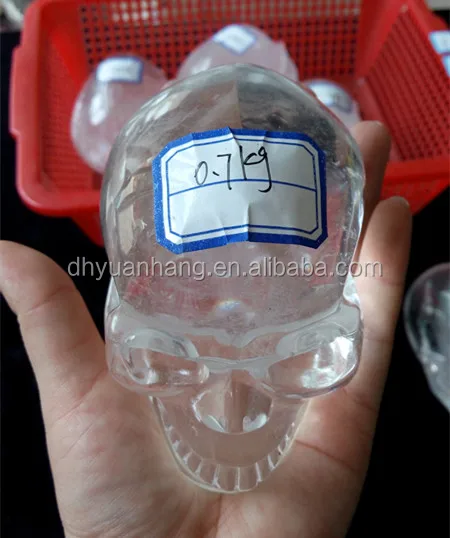 hot sale!natural very clear quartz crystal skulls,hand carved crystal skull head