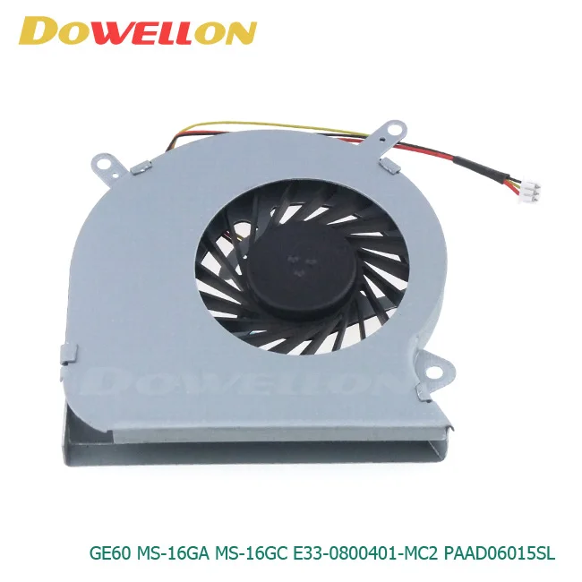 Laptop CPU Cooling Fan for MSI GE60 MS-16GA MS-16GC E33-0800401-MC2 PAAD06015SL